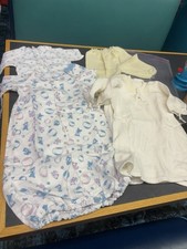 Lot of Vintage Infant Baby Clothing DOLL CLOTHES Nightware Flannel 1960s Sleeper