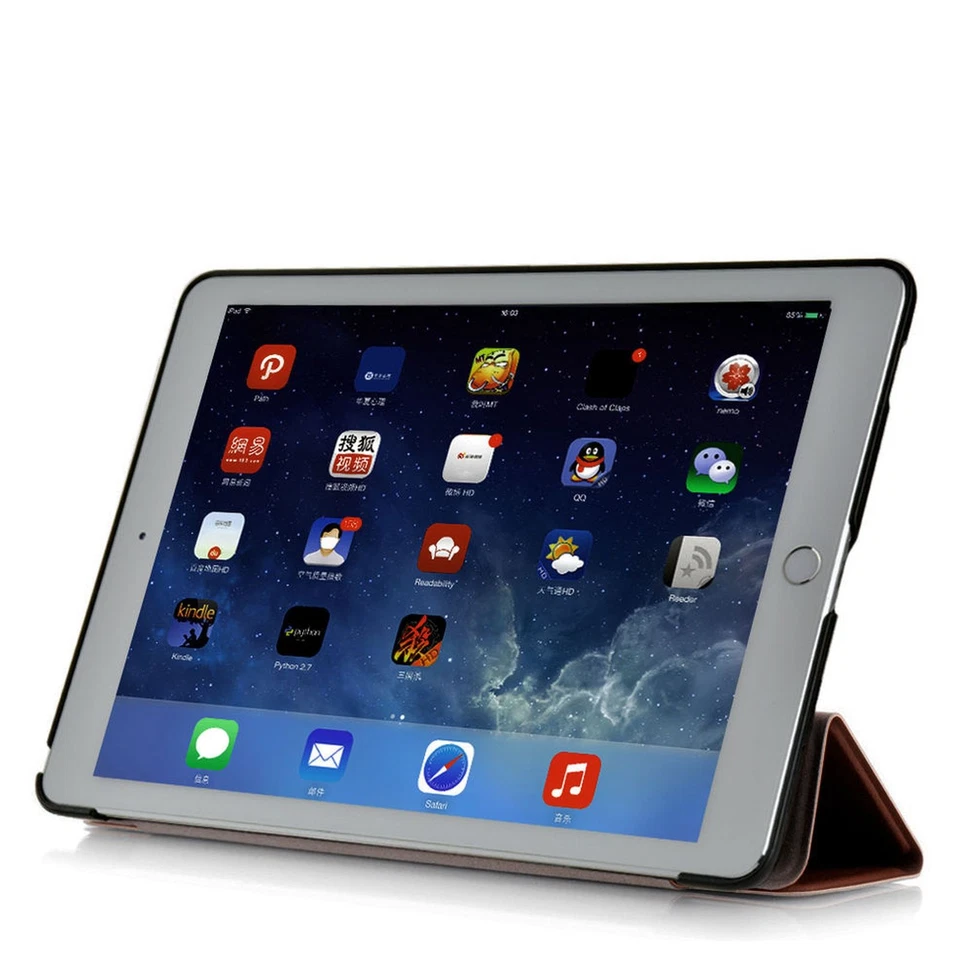 Housse de Protection pour Apple IPAD Air 2 9.7 Pouces Smart Etui Mince Livre - Photo 3/4