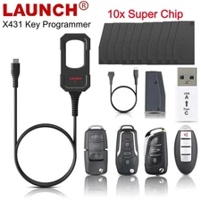 Launch X431 Progarmmer Remote Maker Generate+11 x Super Chip+ 4 Set Smart Key