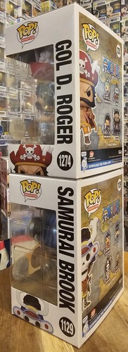 One Piece Samurai Brook #1129 N Gold D Roger #1274 Chase Bundle New Funko Pop - Picture 9 of 18