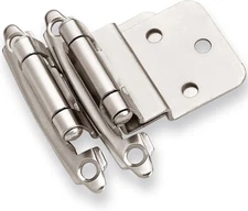 DECOBASICS 3/8" Inset Cabinet Hinges Brushed Nickel (27 Pks/54 Pieces) + Extras