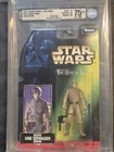 Star Wars Potf2 European (Long Picture Card) Luke Bespin Molded Hand AFA 75+