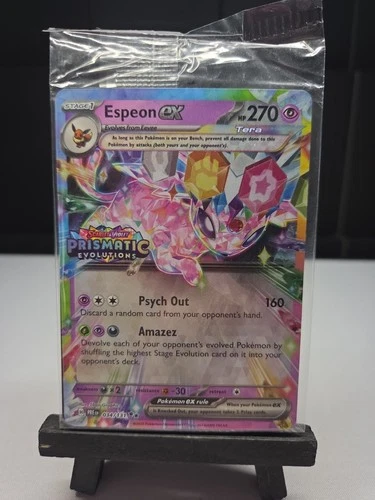 Sealed Espeon ex Prismatic Evolutions Stamped Promo PRE 034/131 - product listing photo
