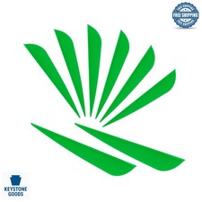 4-Inch Plastic Feather Fletching for DIY Archery Arrows   50 Pack