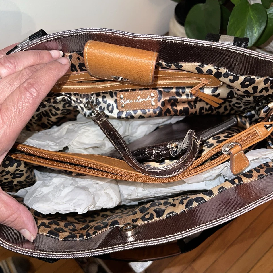 Bolso de Mano Kate Landry Metálico Multicolor con Bolso de Cosméticos - Amplio Foto 3 de 4