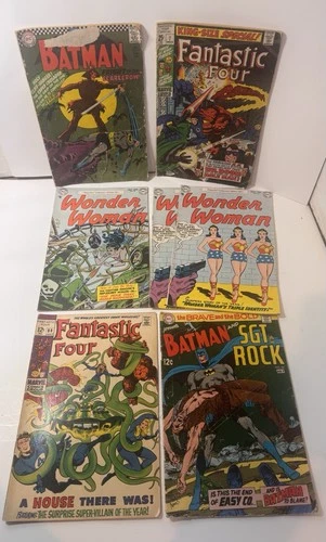 Silver Age Comic Lot Batman 189 FF 88 King Size 7 Brave 84 WW