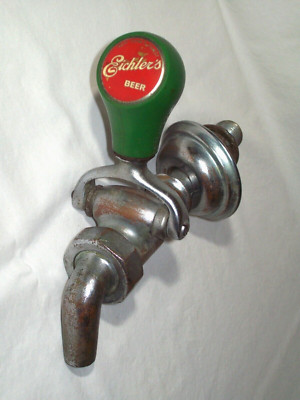 Vintage Eichler's Brewing Co. Beer Tap Ball Knob Handle Awesome Man-Cave Display