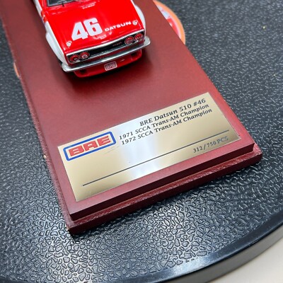 a*e様 EBBRO DATSUN 510 BRE 1971 1:43 Ebbro 1/43 1971 Bre Datsun Bluebird 510 Racing Nissan Nismo