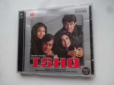 ISHQ & ISHQ KHUDA HAI ~ 2-Disc Bollywood soundtrack Hindi CD ~ anu malik ~ 1997