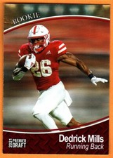DEDRICK MILLS(NEBRASKA)2021 SAGE PREMIER DRAFT ROOKIE FOOTBALL CARD