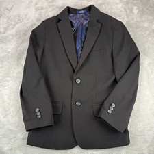 Izod Sport Coat Boys 10 Black Jacket Blazer Classic Party Wedding Formal Dressy