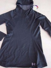 Under Armour Women Cold Gear Infrared Fit Hoodie Longsleeve Dark Gray S- NWT 80