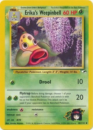 erika's vileplume pokemon card value Pokemon Card - Erika's Vileplume Gym Heroes 5/132 Holo Rare