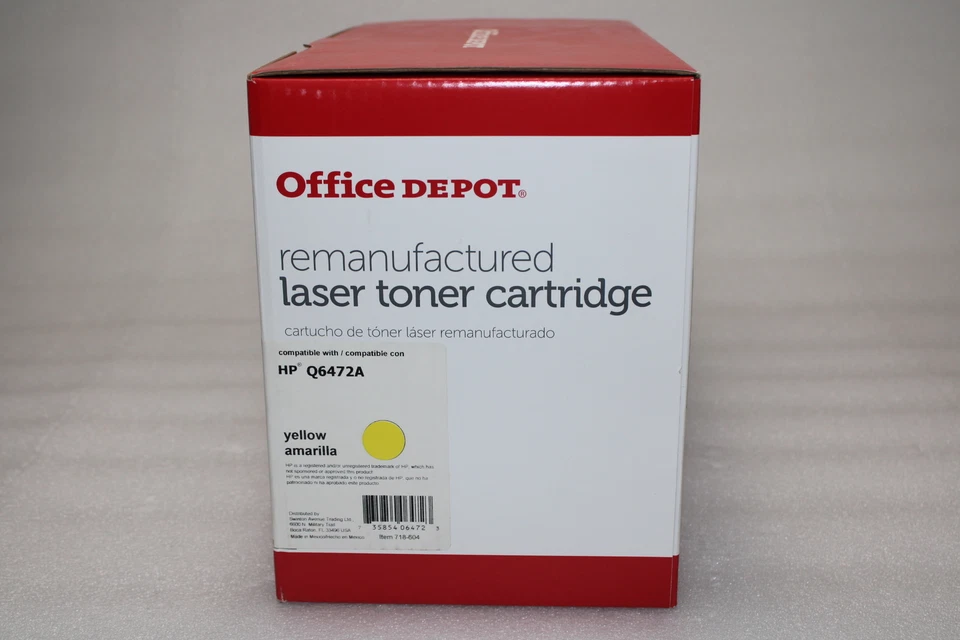 Juego de 4 tónicos de color Office Depot 501A negro, magenta, cian, amarillo Q6470A-Q6473A Foto 4 de 4
