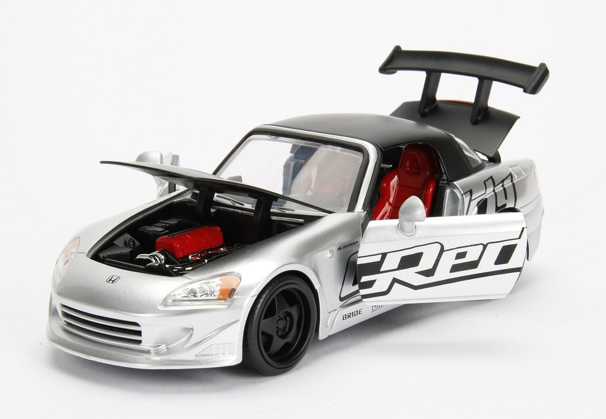 ミニカー HONDA S2000 エブロ製 1/24 シルバー 2001 Honda S2000