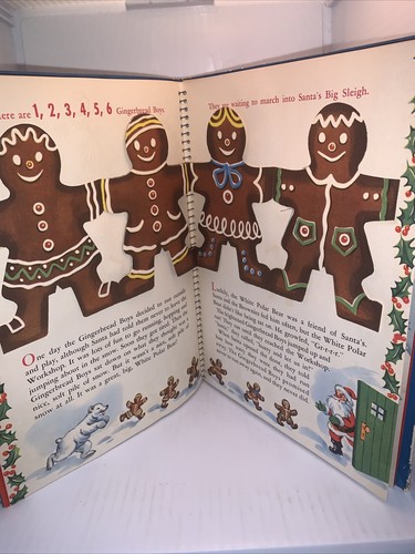 Santa’s Workshop 1951 White Plains Greeting Card Corp Pop-ups & Toys Complete - Picture 16 of 24