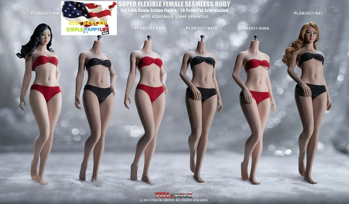 NEW TBLeague PHICEN 1/6 FEMALE Seamless Figure Small bust Body S46 A S47 B  ❶USA❶