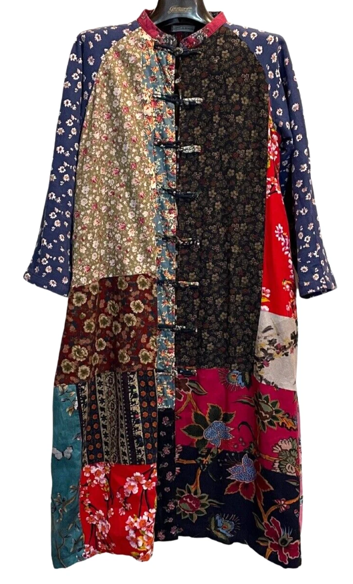 Patchwork trench coat clearance