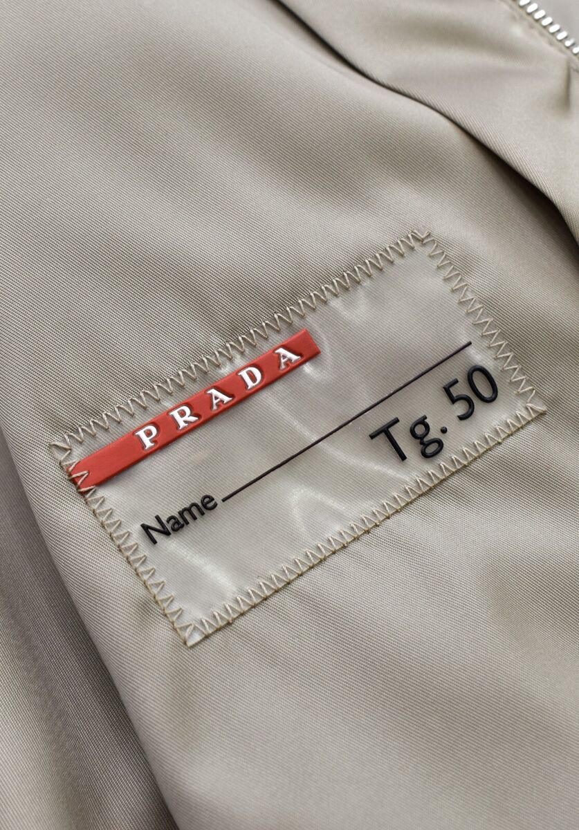 Vintage PRADA 2009 Men's Nylon Leather Bomber Jacket SGH126 Vintage PRADA 2009 Men's Nylon Leather Bomber Jacket SGH126