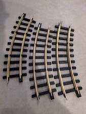 New Bright Holiday Express 3 CURVE TRACKS 380 Style train track Polished