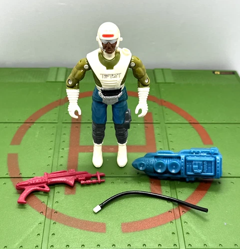 GI Joe Dee Jay w/ Accessories 1989 ARAH Hasbro Broken Crotch Free Shipping