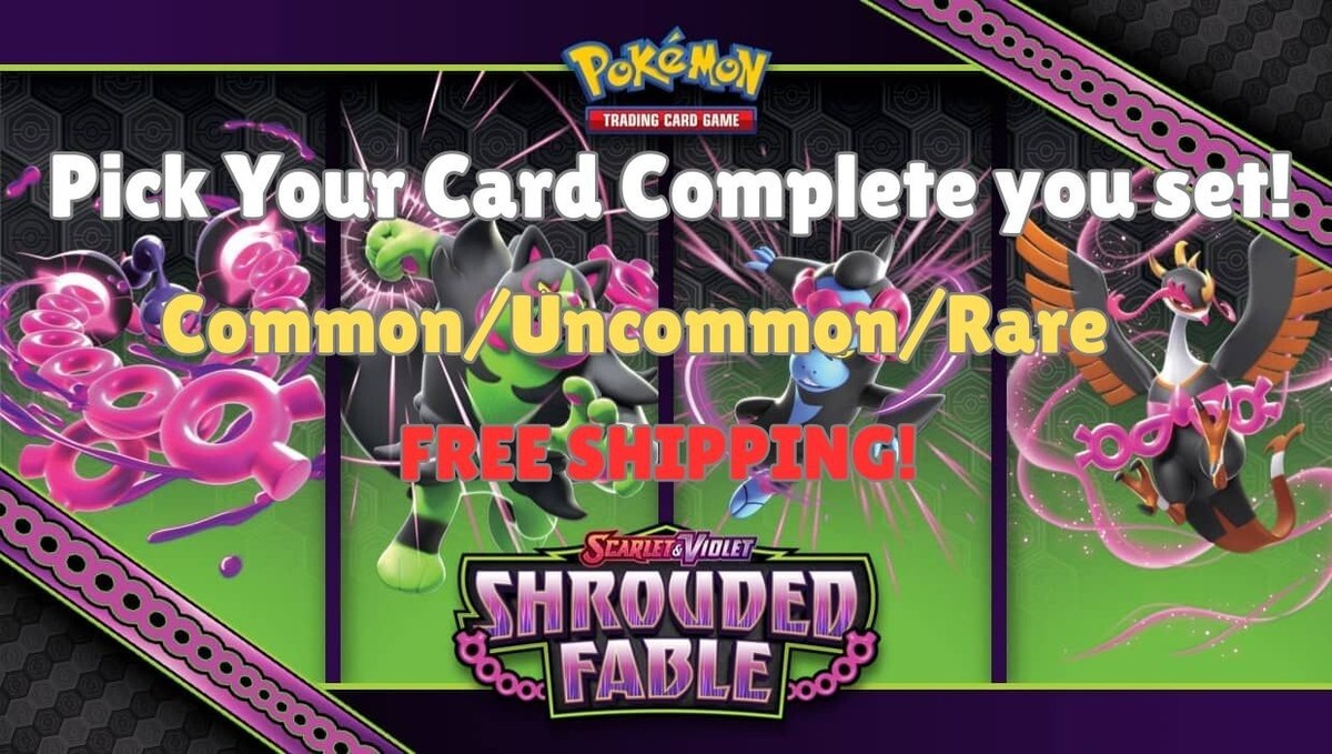 Pokemon TCG SV6.5 (Shrouded Fable) - Pick Your Card Complete Your Set! - SFA NM Pokemon TCG SV6.5 (Shrouded Fable) - Pick Your Card Complete Your Set! - SFA NM