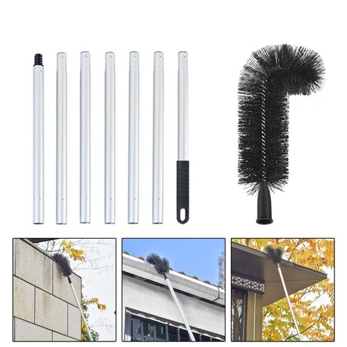 Gutter cleaning brush eaves cleaning brush sweeping roof dust removal