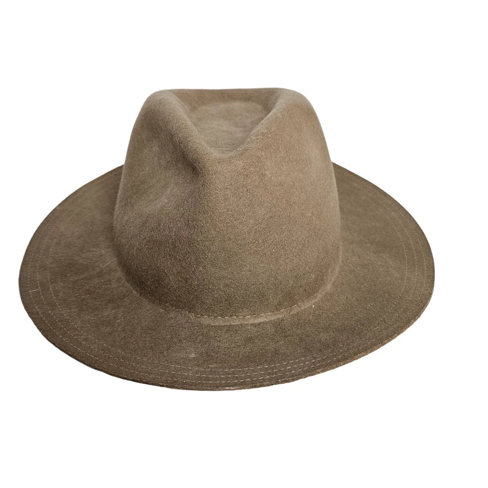 Olive & Pique Women's Tan Wool Felt Plain Billie Hat - Image 2 of 4