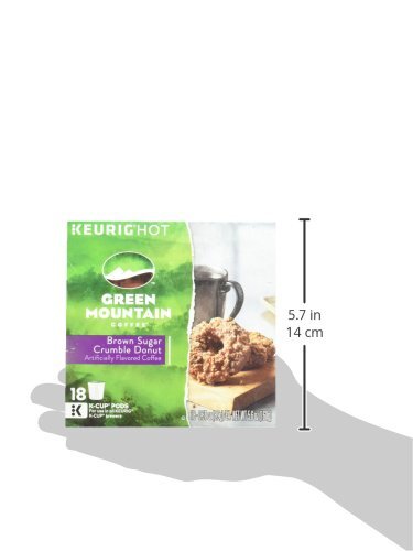 Green Mountain Coffee Brown Sugar Crumble Donut K Cups Pack of 18