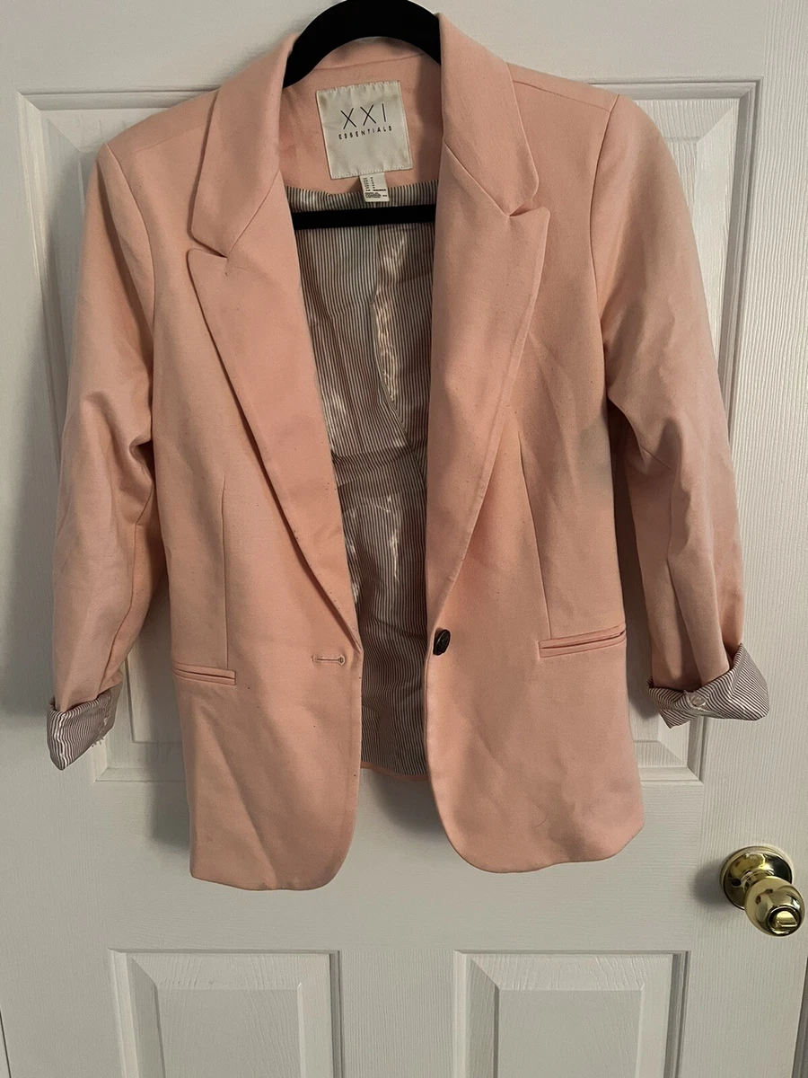 pink forever 21 blazer size small made in vietnam