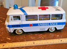 Vintage Tin Litho Friction SH120 Ambulance Van 132