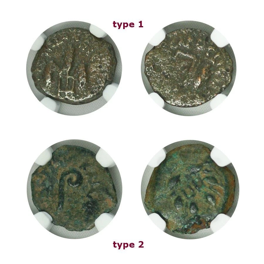 NGC Prutah Pontius Pilate PROCURATOR JUDEA Sentenced Jesus Christ to Cross AVG - Image 2 of 3