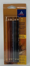 Vintage Conte A Paris 6 Piece - Crayons Esquisse Sketching Pencils SEALED UNUSED