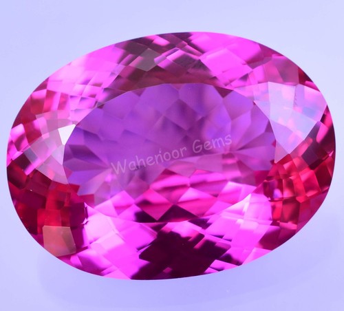 FLAWLESS 87.90 Ct Natural Mogok Pink Ruby Oval CERTIFIED Stunning Gemstone - Picture 2 of 6