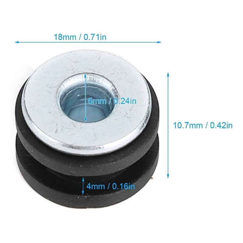 20Pcs Motorcycle Rubber Grommets Kits Motorcycle Windshield Bolts for