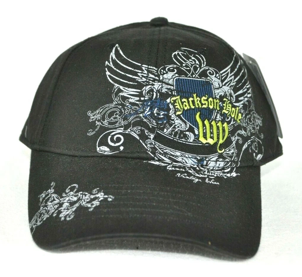 *JACKSON HOLE WYOMING* Skiing Snowboarding Ball cap hat *OURAY 51001 sample*
Opens in a new window o
