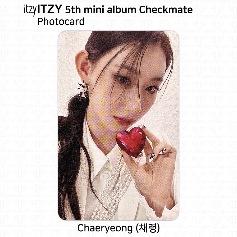アイドル WINGS OF FORTUNE & LET'S CHECKMATE ITZY 5th Mini Album Checkmate Official Photocard Clear Card