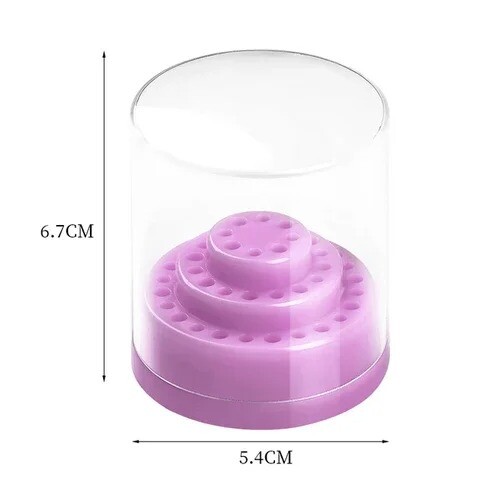30/48Hole Nail Drill Bit Storage Box Polish Head Bit Holder Nail Drill Organizer - Picture 22 of 27
