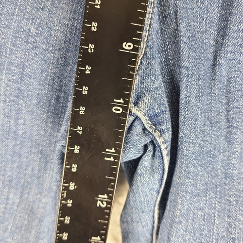 NYDJ Not Your Daughter Jeans Womens 10 Blue Straight Light Wash Denim HEMMED - Picture 4 of 14