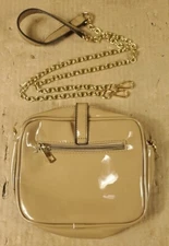 La Sorella Shiny Brown Sholder Purse Bag 8 x 6 inches New no Tags