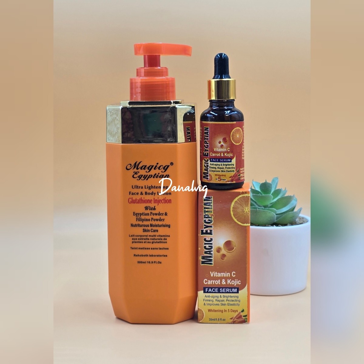 Lait Magic Égyptian Éclaircissant - FPS 2, 410ml - Soin Pour Taches Brunes, Parfum Floral