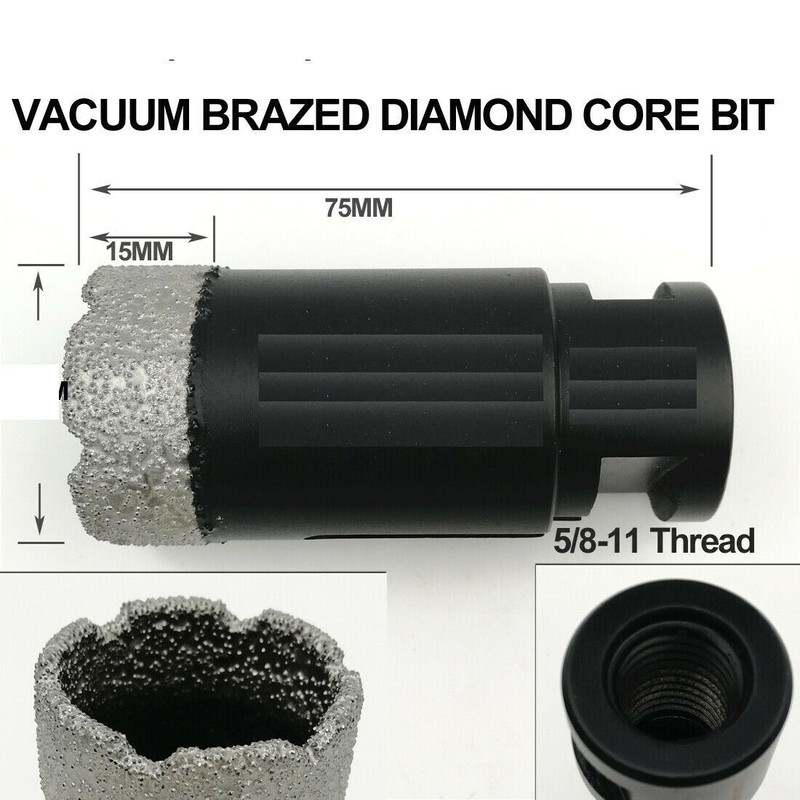 power tools 1-3/8" core bit 8 pcs for stone ceramic granite marble hole cutting