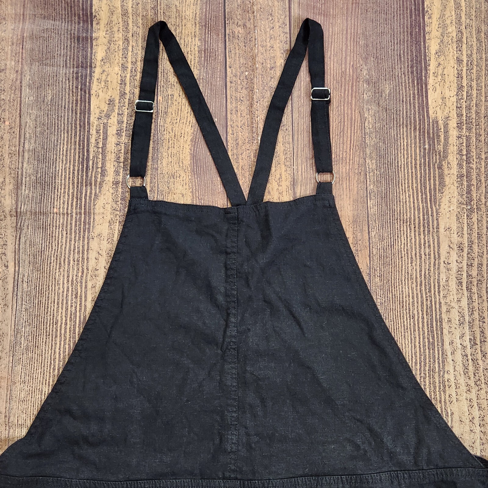 Torrid Shortall Plus Size 2X Solid Black Linen Bl… - image 5