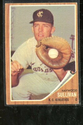  1962 TOPPS #184 HAYWOOD SULLIVAN A'S EX E010111