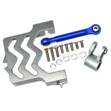 GPM Aluminum Servo Mount +Aluminum Tie Rod+25T Aluminum Servo Horn Grey : MAXX
