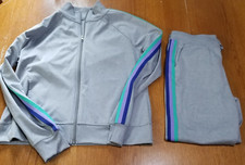 Girls Track Set Athletic Works Jogging Suit Jacket XL (16-18) Pants M (8-10)