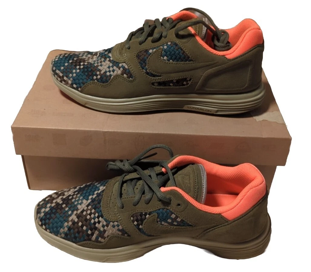 Nike Lunar Flow Woven QS Medium Olive/Bamboo 2012 US 10.5 526636 207 Nike Lunar Flow Woven QS Medium Olive/Bamboo 2012 US 10.5  main image 4