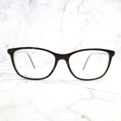 DBYD DBOF0001 Eyeglasses Brown Tortoise Blue Square Full Rim Frames 52-15-135