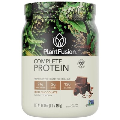PlantFusion Complete Vegan Protein Powder 1 Pound (Pack of 1), Rich Chocolate