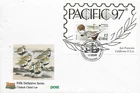 1997 IRELAND BIRDS DUCKS  PACIFIC 97 MIN SHEET ON SUPERB FDC